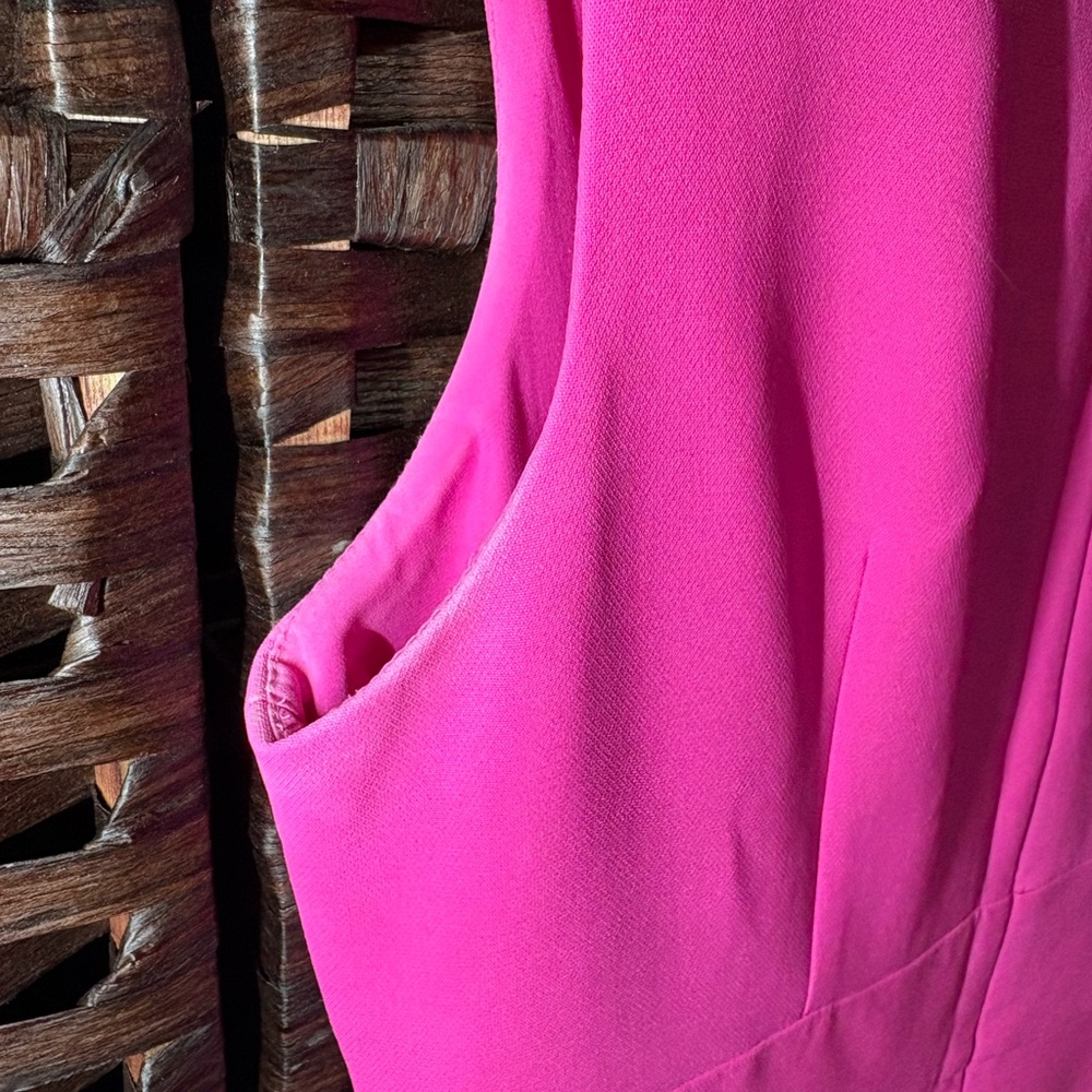 Alex Marie Hot Pink Sleeveless Tie-Waist Jumpsuit – Size 10 - Picture 4 of 5